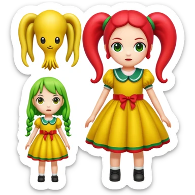 Squid Game giant doll from Red Light Green Light game sticker