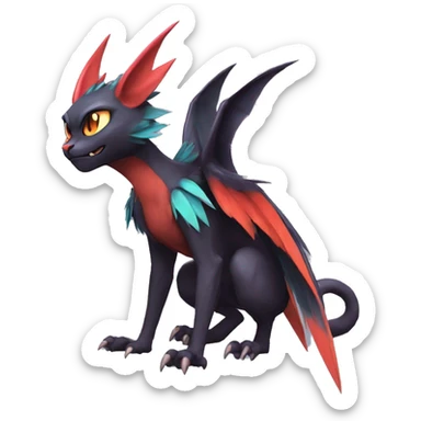  Kawaii Edgy Cool Beautiful Noivern-Nargacuga-Litten full body sticker