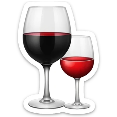 Black color background with wine glass and lipstick stain sticker