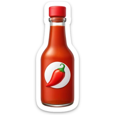 Hot Sauce Bottle sticker