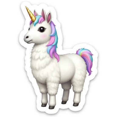 Lama licorne  sticker