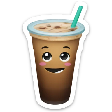 cold iced coffee sticker
