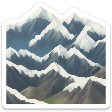 Ossetian mountains  sticker