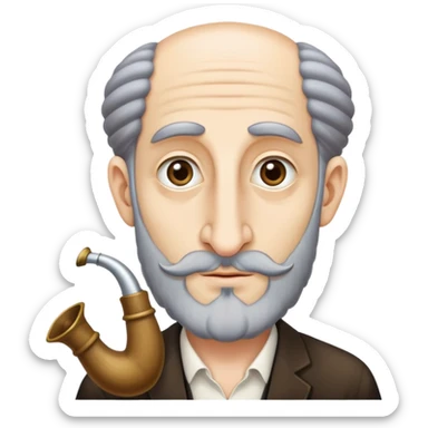 Make a Jewish man with yamaka, long nose, and payots sticker