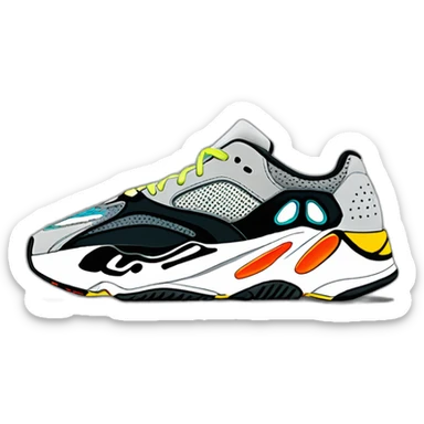 Yeezy 700 waverunner sticker
