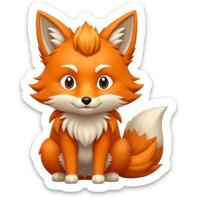 nine-tailed fox sticker