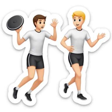 Ultimate frisbee sticker