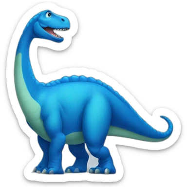 big blue dinosaur sticker