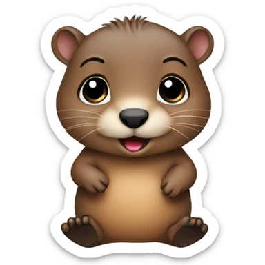 baby groundhog sticker