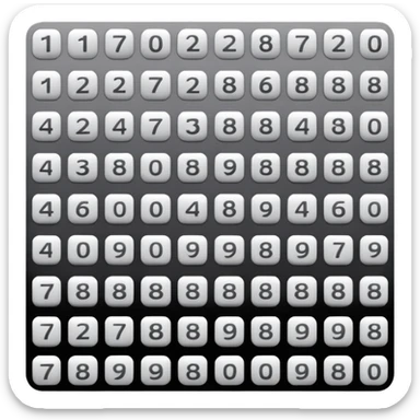 100 dans un carre gris sticker