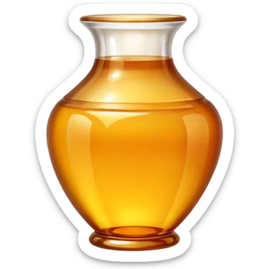 Vase made of honey sticker