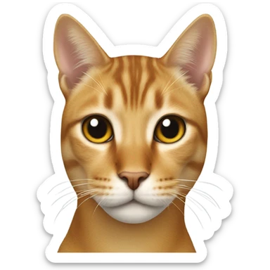 Cats head on a horse body sticker