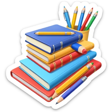 school supplies sticker