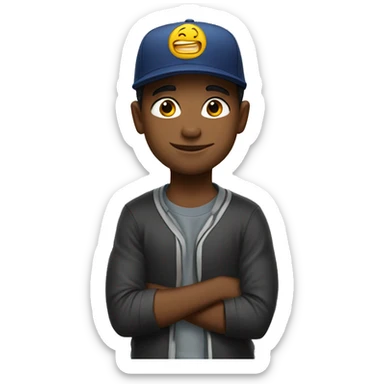 boy with new era cap sticker