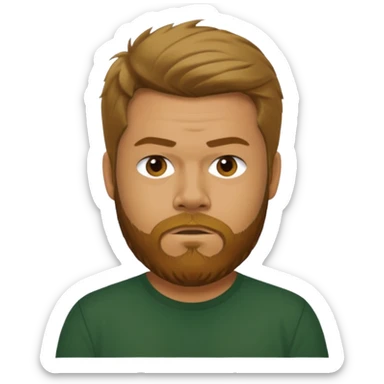 Ryan Dunn with dark green shirt  sticker