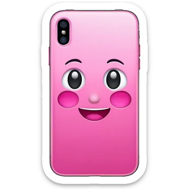 iPhone pink sticker