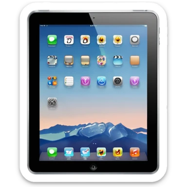 An iPad from Apple sticker