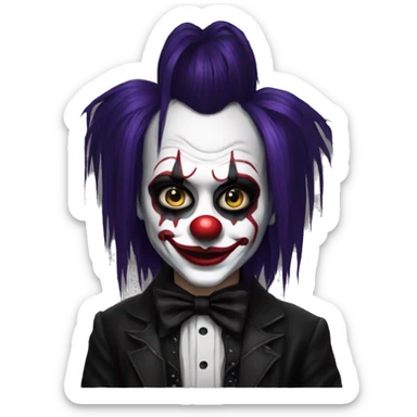 Payaso goth sticker