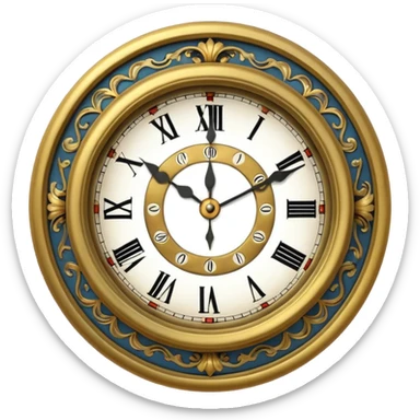 Clock that tea sticker