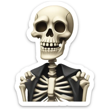 Embarrassing skeleton  sticker