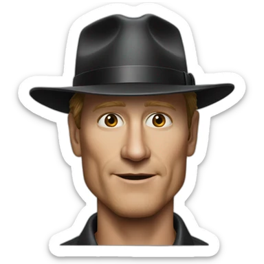 Woody Harrelson from now you see me - realistic sticker