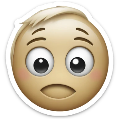 smiley that's rolling eyes and smiling sticker