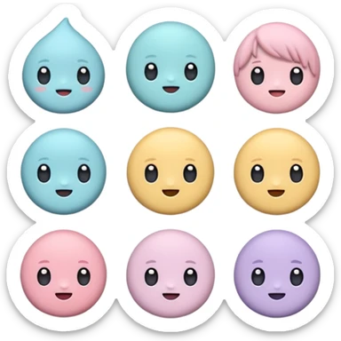 Create a cute, small 3D sticker in a realistic digital illustration style, with soft textures and pastel colors. Object
 sticker