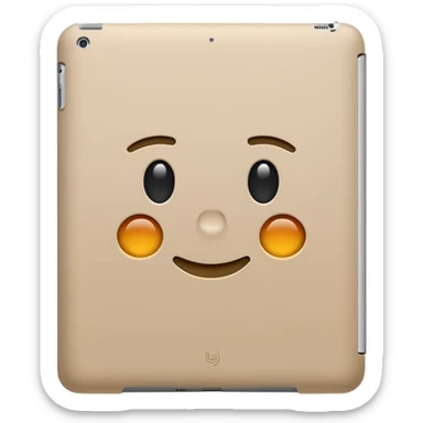 Sand colored iPad  sticker