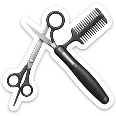 hairdresser tool sticker