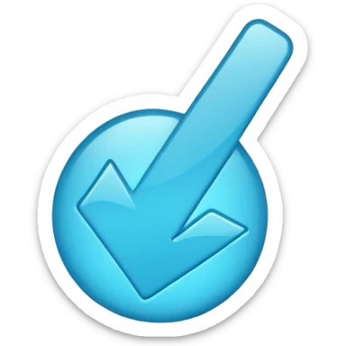 Blue tick imoji sticker