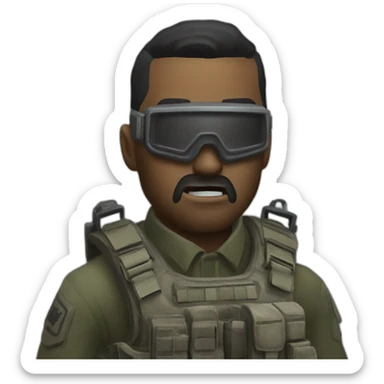 Gost call of duty  sticker