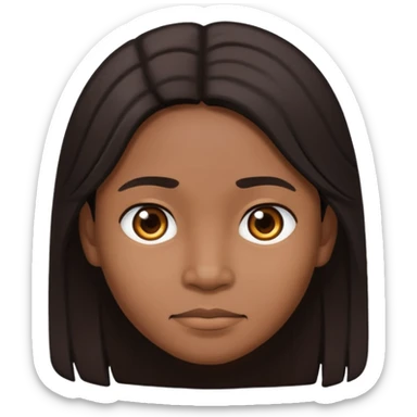 Dark Filipino with middle part sticker