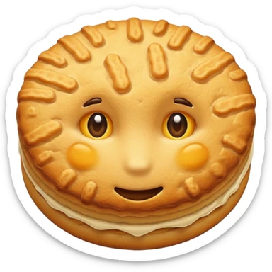 Biscuit emoji sticker
