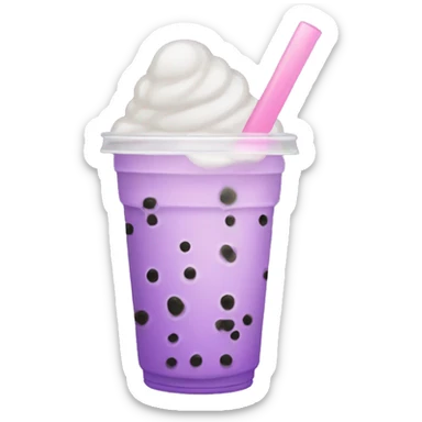 Bubble tea taro sticker