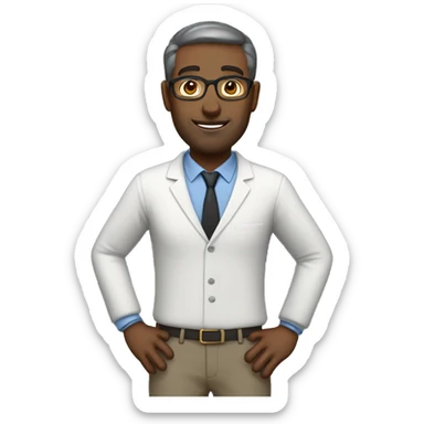 teacher man full body sticker