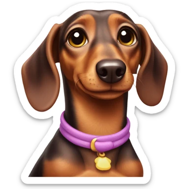 Dachshund as Daisy Duck sticker