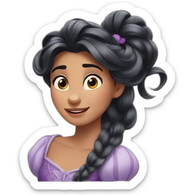 Tangled Disney girl sticker