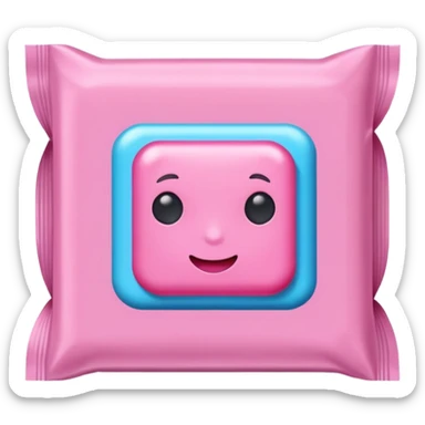 bubble gum packet sticker