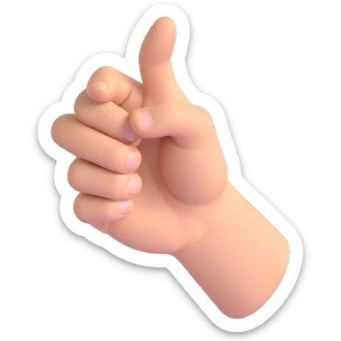 a dynamic emoji of a fist hitting an open palm, action lines sticker