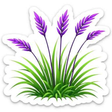 Purple Grass sticker