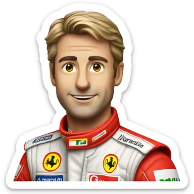 f1 ferrari driver sticker