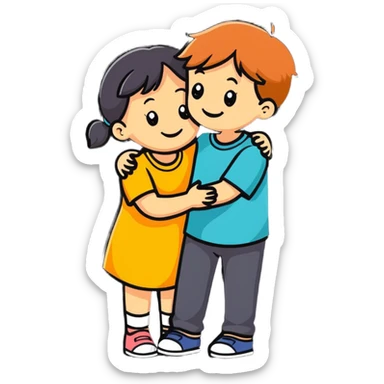 boy and girl boyfriends sticker