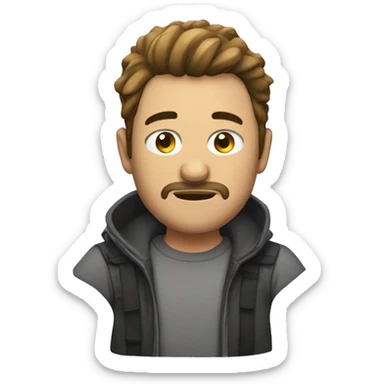 Persona disfrasada de ladron sticker