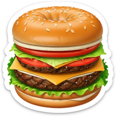 Hamburger sticker