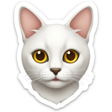 cat graphic designer sticker
