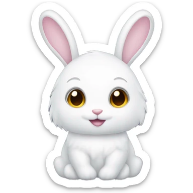 Angel bunny sticker