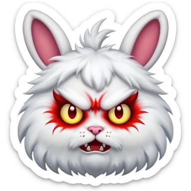 Exorcist demons rabbit sticker