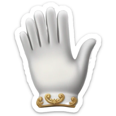 Bridgerton Inspired Emoji : White Gloves – Representing the high society, formality, and etiquette of the ton. sticker
