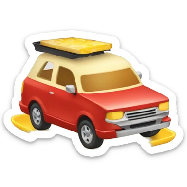 Cars qui mange une raclette  sticker