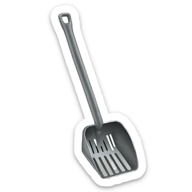 Metal litter scoop  sticker